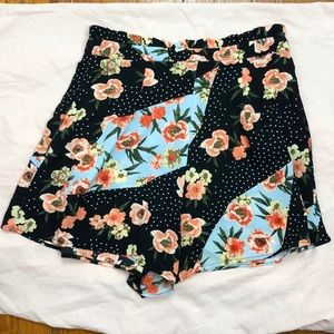 👀 TOP SHOP 🌺 Floral Pattern High Waist Shorts 👀